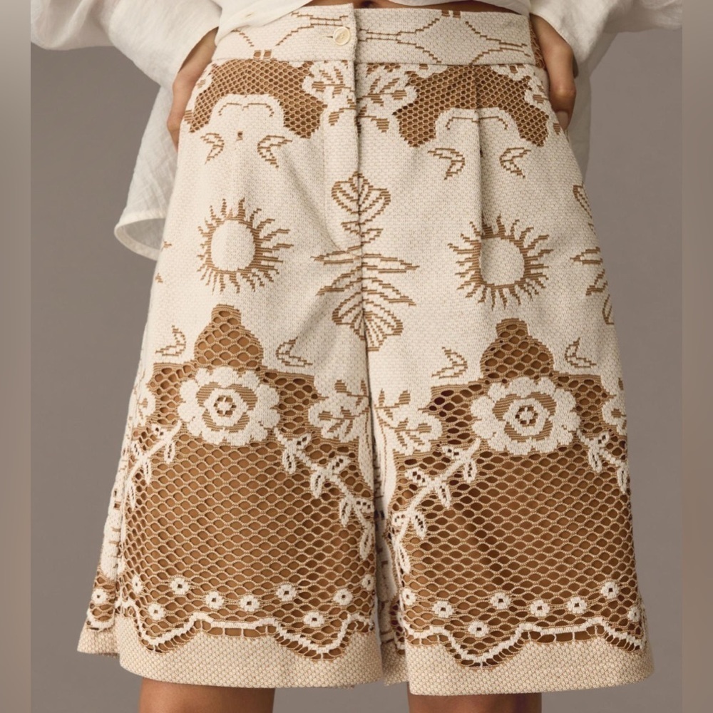 Beatrice .b Lace Bermuda Shorts Size 12 NWT - Picture 4 of 15